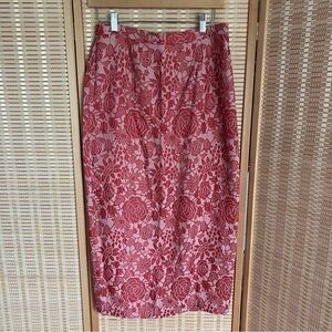 Vintage Lily & Taylor Brocade Pencil Skirt